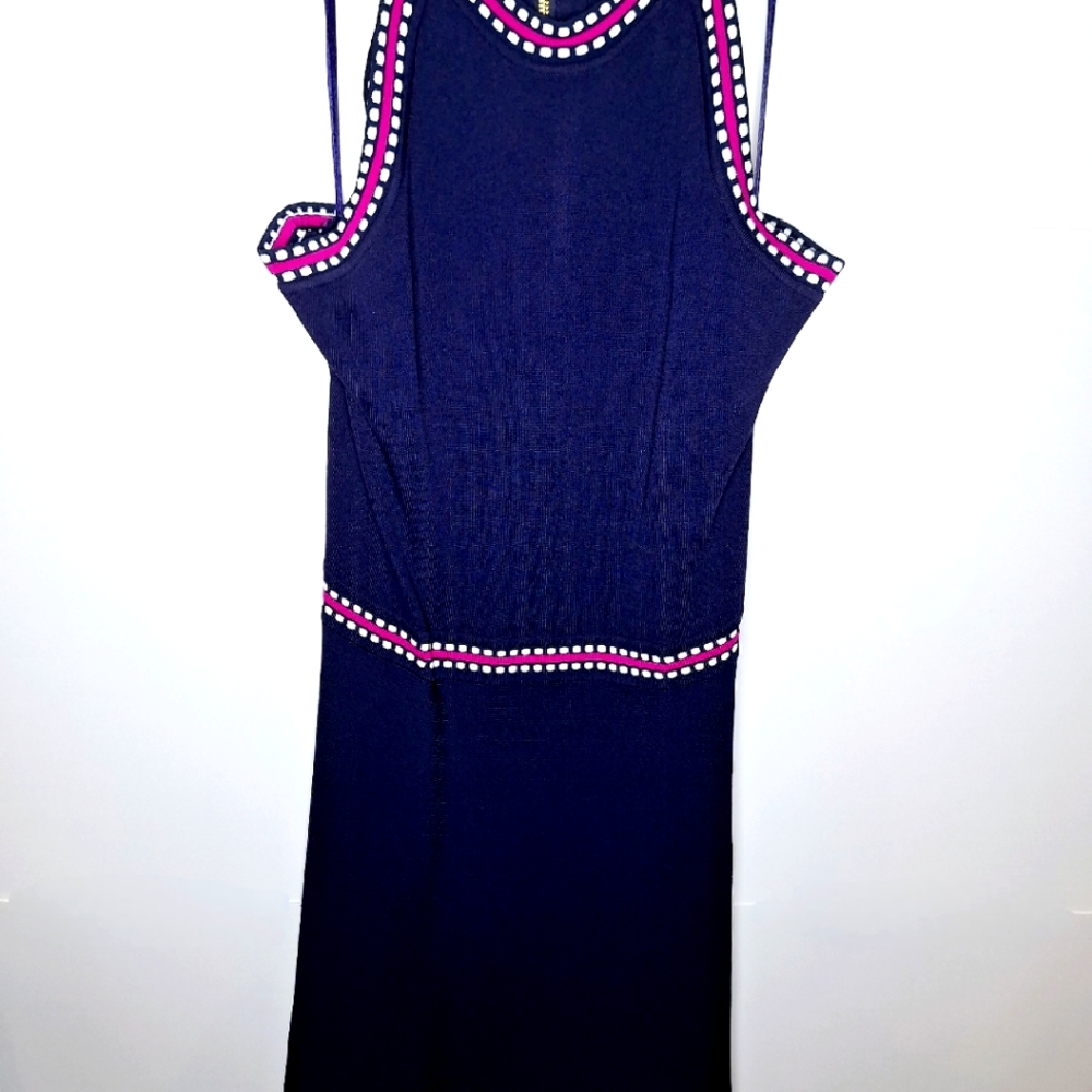 Eliza J light academia core a-line knit dress size XL